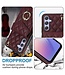 SoFetch Bordeaux Rood Pasjeshouder Hybride Hoesje voor de Samsung Galaxy A14