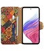 SoFetch  Kleurrijke Bloemen Bookcase Hoesje voor de Samsung Galaxy A14