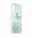 SoFetch Groen Vlinders Hybride Hoesje voor de Samsung Galaxy A14