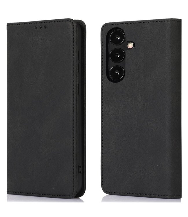 SoFetch Zwart Magnetisch Modern Bookcase Hoesje voor de Samsung Galaxy A14