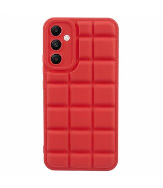 SoFetch Rood Raster TPU Hoesje Samsung Galaxy A14