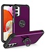 SoFetch Donkerpaars Ring Houder Hybride Hoesje voor de Samsung Galaxy A14