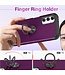 SoFetch Donkerpaars Ring Houder Hybride Hoesje voor de Samsung Galaxy A14