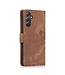 SoFetch Bruin Bloem Vlinder Bookcase Hoesje voor de Samsung Galaxy A14