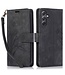 SoFetch Zwart Bloem Vlinder Bookcase Hoesje voor de Samsung Galaxy A14
