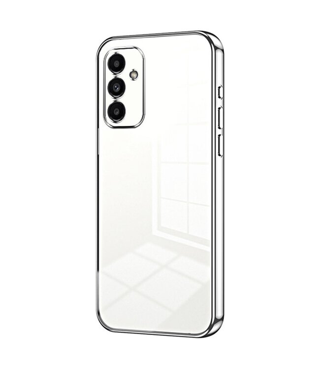 SoFetch Zilver Spiegel Glanzend TPU Hoesje voor de Samsung Galaxy A14