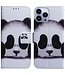 SoFetch Panda Bookcase Hoesje voor de iPhone 14 Pro Max
