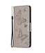 SoFetch Grijs Vlinders Bookcase Hoesje voor de iPhone 14 Pro Max