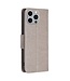 SoFetch Grijs Vlinders Bookcase Hoesje voor de iPhone 14 Pro Max