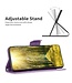 SoFetch Paars Vlinders Bookcase Hoesje voor de iPhone 14 Pro Max