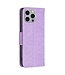SoFetch Paars Vlinders Bookcase Hoesje voor de iPhone 14 Pro Max