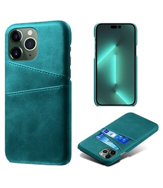 SoFetch Groen Pasjeshouder Zakelijk Hybride Hoesje iPhone 14 Pro Max