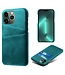 SoFetch Groen Pasjeshouder Zakelijk Hybride Hoesje voor de iPhone 14 Pro Max