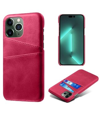 SoFetch Rose Pasjeshouder Zakelijk Hybride Hoesje iPhone 14 Pro Max