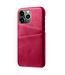SoFetch Rose Pasjeshouder Zakelijk Hybride Hoesje voor de iPhone 14 Pro Max