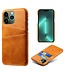 SoFetch Oranje Pasjeshouder Zakelijk Hybride Hoesje voor de iPhone 14 Pro Max
