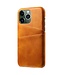 SoFetch Oranje Pasjeshouder Zakelijk Hybride Hoesje voor de iPhone 14 Pro Max