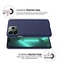 SoFetch Blauw Stoffen Hybride Hoesje voor de iPhone 14 Pro Max