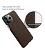 SoFetch Bruin Stoffen Hybride Hoesje voor de iPhone 14 Pro Max