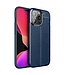 SoFetch Blauw Warmteafvoerend Litchee TPU Hoesje voor de iPhone 14 Pro Max