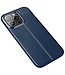 SoFetch Blauw Warmteafvoerend Litchee TPU Hoesje voor de iPhone 14 Pro Max