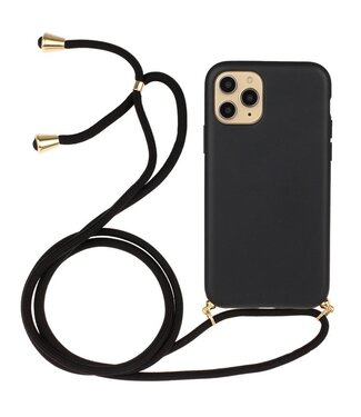 SoFetch Zwart Valbestendig TPU Hoesje met Koord iPhone 14 Pro Max