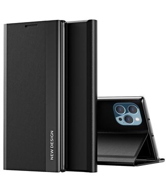 SoFetch Zwart Elegant Bookcase Hoesje iPhone 14 Pro Max