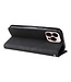 SoFetch Zwart Modern Bookcase Hoesje voor de iPhone 14 Pro Max