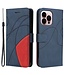 SoFetch Blauw Modern Bookcase Hoesje voor de iPhone 14 Pro Max