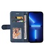 SoFetch Blauw Modern Bookcase Hoesje voor de iPhone 14 Pro Max