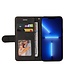 SoFetch Zwart Modern Bookcase Hoesje voor de iPhone 14 Pro Max