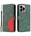 SoFetch Groen Modern Bookcase Hoesje voor de iPhone 14 Pro Max