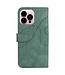SoFetch Groen Modern Bookcase Hoesje voor de iPhone 14 Pro Max