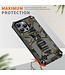 SoFetch Blauw Valbestendig Leger Hybride Hoesje voor de iPhone 14 Pro Max