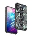 SoFetch Cyaan Valbestendig Leger Hybride Hoesje voor de iPhone 14 Pro Max