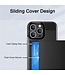 SoFetch Zwart Pasjeshouder Modern Hybride Hoesje voor de iPhone 14 Pro Max