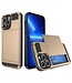 SoFetch Goud Pasjeshouder Modern Hybride Hoesje voor de iPhone 14 Pro Max