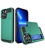 SoFetch Blauw Pasjeshouder Modern Hybride Hoesje voor de iPhone 14 Pro Max