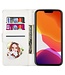 SoFetch Zilver Portemonnee Glitter Bookcase Hoesje voor de iPhone 14 Pro Max