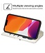 SoFetch Zilver Portemonnee Glitter Bookcase Hoesje voor de iPhone 14 Pro Max
