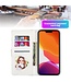 SoFetch Zilver Portemonnee Glitter Bookcase Hoesje voor de iPhone 14 Pro Max