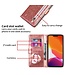 SoFetch Rosegoud Portemonnee Glitter Bookcase Hoesje voor de iPhone 14 Pro Max