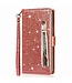 SoFetch Rosegoud Portemonnee Glitter Bookcase Hoesje voor de iPhone 14 Pro Max