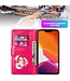 SoFetch Rose Portemonnee Glitter Bookcase Hoesje voor de iPhone 14 Pro Max