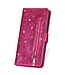 SoFetch Rose Portemonnee Glitter Bookcase Hoesje voor de iPhone 14 Pro Max