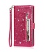 SoFetch Rose Portemonnee Glitter Bookcase Hoesje voor de iPhone 14 Pro Max