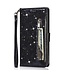 SoFetch Zwart Portemonnee Glitter Bookcase Hoesje voor de iPhone 14 Pro Max