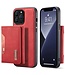 Rood Pasjeshouder Stijlvol 2-in-1 Hoesje voor de iPhone 14 Pro Max