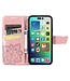 SoFetch Rosegoud Vlinder Bookcase Hoesje voor de iPhone 14 Pro Max