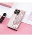 SoFetch Rosegoud Vlinder Bookcase Hoesje voor de iPhone 14 Pro Max